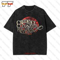 Creedence Clearwater Revival Ccr Logo Vintage Oversized TShirt SMDA S