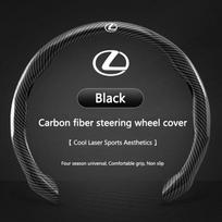 Car Anti Slip Carbon Fiber PVC Steering Wheel Cover for Lexus ES300 RX330 RX300 GS300 IS250 IS200 CT200h IS300 NX RX LX GX GS juoda