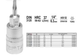 Yato Torx Key 1/4   T30X37Mm