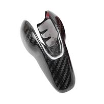 Interior Carbon Fiber Shifter Head Gear Shift Knob Cover Trim Collar Cap For Porsche Panamera 970 Macan 718 911 Boxster Cayman juoda