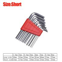 16/8Pcs Metric Allen Wrench Set Short L-Shaped Arm Hexagon Keys Spanner Automotive Repair Hand Tools Portable L Wrenches Kit