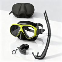Jsjm Professional Tempered Glass Scuba Diving Mask Snorkel Set For Adult Panoramic Snorkeling Gear Swimming Training Snorkel Kit