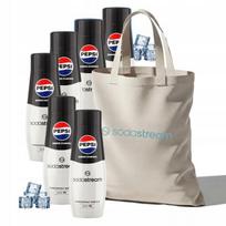 Zestaw Syrop Do Wody Sodastream Pepsi Zero Cukru 6X440Ml + Torba Gratis