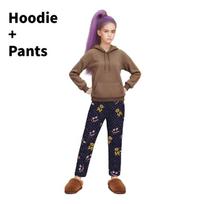 Kpop Demon Hunters Rumi Mira Zoey Cosplay Pajama Set With Polyester Fabric For Stage Performances Rumi,Child 130
