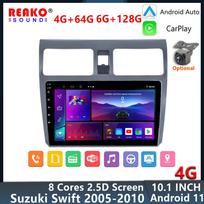 REAKOSOUND 2din Android Car stereo Radio Multimidia Video Player Navigation GPS For Suzuki Swift 2003-2010 DSP 2 din dvd CarPlay 6+128+AHD