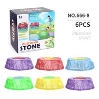6/8Pcs Luminous Stepping Stones,Kid Sensory Training Toy Sensory Balance Board Toy Preschool Obstacle Course for Indoor Outdoor