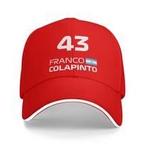 Lenktynių Colapinto Franco FC43 Saulės Beisbolo Kepuraitė Vasarinė Vyriška Individualus Logotipas Hip Hop Kepurės Reguliuojama Atsitiktinė Žygio Žvejybos Snapback Kepuraitė One Size