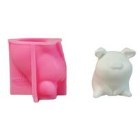 Piggy Animal Silicone Molds for Candle Soap Candy Chocolate Molds Cement Gypsum Silicone Molds for Home Decoration 1