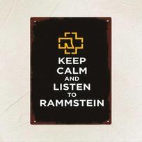 Metal Poster Wall Decor, Rammstein Cross Metal Sign, Gift for Fans, Home Interior Decoration