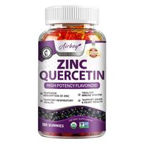 Zinc-quercetin blend gummies boost immunity, maintain cardiovascular and respiratory health, and promote heart health. 100