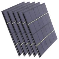 5/10 vnt. Mini saulės elementai 3W 5V Saulės sistemos rinkinys 240MA „Pasidaryk pats“ įkrovimui Saulės panelės 10x10cm Telefonams, nešiojamiesiems kompiuteriams, šviestuvams