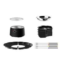 2-in-1 Electric S'more Maker Fondue Pot Flameless Heater with 3 Temp Controls S'more Kit with Marshmallow Roasting Sticks Tabletop Indoor US Plug juoda