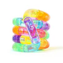 Fidget Tangle žaislas, galvanizuotas, temperatūrai jautrus, keičiantis spalvą, šviečiantis, padedantis atsipalaiduoti nuo streso ir susikaupti, suaugusiems, biuro dovanos