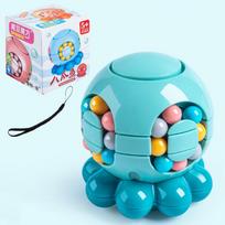 Magic Kids Rotating Bean Cubes Adults Fingertip Fidget Stress Easing Game Professional Magic Cube Puzzle Toys For Children