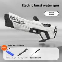 Continuous Electric Water Gun Fully Automatic Water Absorption Large Capacity Outdoor Battles Summer Water Fights Children Toys