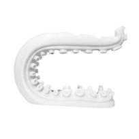 Toothbrush Holder 3D Printed PLA Material Multi-Slot Bathroom Storage Organizer Anti-Slip Base Bathroom Organizer balta
