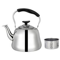 Multiple Stove Compatible Whistling Kettle Feature Loud Boil Alarm Practical 201 Nonrust Steel 3 Liter Size