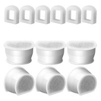 Advanced Pet Water Dispenser Filters for Pet Fountain Carbon Replacement PreFilter Sponges for Automatic Cats Fountain