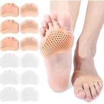 12 Pieces Silicone Forefoot Pads With Perforated Breathable Pain Relief Footpads