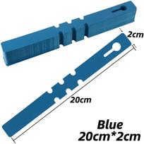 100pcs Portable Reusable Garden Plant Tag Waterproof Identification Card Ring Buckle Sign Plastic Vegetables Labels Markers Tool mėlyna