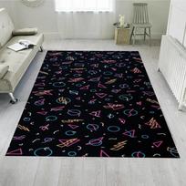 Arcade Stars Bowling Alley Carpet 90s Arcade Retro Rug Non-Slip Home Theater Movie Room Floor Mat Gamer Room Décor Retro Gift 40cm x 60cm