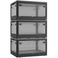 X XUNTAO Storage with Accessible from All Set of Storage Case for Small Foldable Container with Easy Strong Load Large for Home and Car Multiple