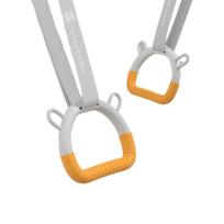 Non-Slip Pull Up Bar Durable Fitness Exercise Ring Gymnastic Rings  Gymnastics Practice geltona
