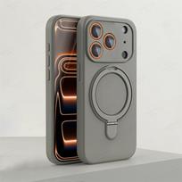 Magnetic Silicone Phone Case For For Iphone 17 16 1 14 13 11 12 Pro Max Air Kickstand Ring Holder Cover For For Iphone 14 1 16 Plus For iPhone 17 ProMax