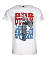 Bob Dylan Standing Stone Mens T Shirt Music Classic Rock Band Tee New White Unisex T-Shirt S įvairiaspalvis