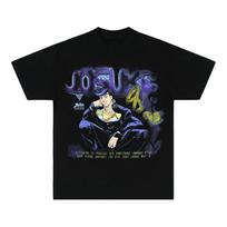JOJO JOSEPH JOSUKE T-shirt Print Oversized Men Short Sleeve Anime Manga High Quality Cotton Streetwear Comfortable Female Male Clothing S įvairiaspalvis