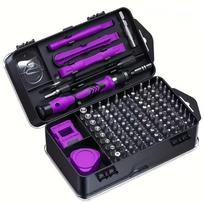 115-In-1 Precision Screwdriver Set, Essential Repair Tools for Home, -Shaped Hex Screwdriver Kit violetinė