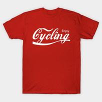 Men Black Print T-shirt Enjoy Cycling No-Cut Transfer Paper Print Cotton Tshirt S įvairiaspalvis