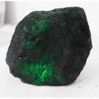 155 Ct Uncut Natural Green Emerald Certified Rough Loose Gemstone Free Delivery 62.8 mm approx žalia