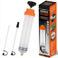500CC Fluid Extractor Multi-Purpose Oil Syringe Oil Suction Pump, Manual Extraction and Filling Pump Automotive Oil Syringe 1 Set
