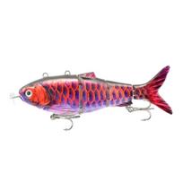 Bioninis žuvies masalų rinkinys 3D Swimbait Kietos žvejybos masalas Elektrinis masalas Vobleriai Crankbait B