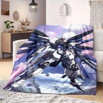 RX-78-2 Gundam Flannel Blanket Warm,Comfortable,Suitable for Bedrooms,Sofas,Beds,Chairs,Picnics,Travel 75x90cm