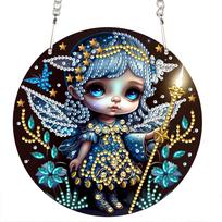 Acrylic Diamond Art Hanging Pendant Single-Sided Diamond Painting Home Decor Crystal Hanging Home Wall Decor for Home Wall Decor
