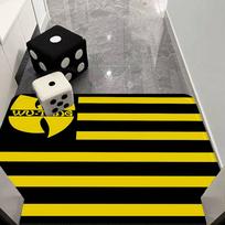 WU-T-TANG CLAN Band Floor Mat Retro Multiple Choice Living Room Kitchen Rug Non-Slip Modern Home Decor 40cm x 60cm
