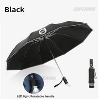 For Volvo XC40 XC60 XC70 XC90 S40 S60 S80 S90 V40 V60 V70 V90 Car Led Light Umbrella Automatic Folding Sun Protection Sunshade