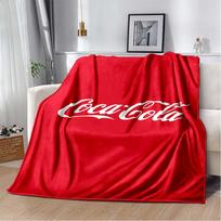 3D New Fashionable Printed C-Coca C-ColaS Flannel Sofa Bed Blanket Office Airplane Travel Picnic Warm Bed Cover Quilt Sleep Gift 75cm x 90cm
