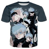 Jujutsu Kaisen Satoru Gojo T Shirt Men/women 3D Print T-shirt Casual Harajuku Style Shirts Streetwear Tops Dropshipping Clothing XXS