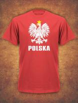 Polska Poland kibic Koszulka Pilka nozna T- Shirt Red 4XL