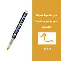 16 Colors Straight liquid Acrylic Paint Pen for Rock Painting Stone Ceramic Glass Tire Fabric Brush Tip White Marker Gold Silver