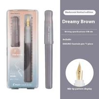 PILOT Kakuno Panda Fountain Pen,Black&White Transparent Design with Iconic Smiley Nib WritingTool for Journaling and Calligraphy (as the picture,M)