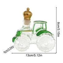 3D Funny Tractor Empty Car Whiskey Decanter Tractor Whiskey Wine Glass Bottle For Bar Office Home Decor Unique Wine Decanter žalia