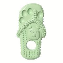 Fun slipper shaped pet toy interactive toy for cats and dogs to relieve boredom grind teeth and clean teeth žalia