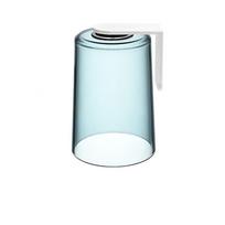 No Drill Toothbrush Cup Magnetic Inverted Toothbrush Holder Shelf Wash Cup Mouthwash Cup  Bathroom mėlyna