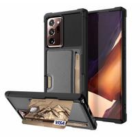 Magnetinis odinis kortelės dėklas, skirtas Samsung Galaxy Note 20 S23 Ultra S22 A52s A52 A72 A12 S21 Fe A53 A73 A33 A13 S20 Plus S23 Plus juoda