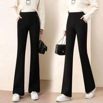 Women's Korean Style Flared Pants: Slim, Versatile, Casual, Draped for Spring and Autumn. Large juoda