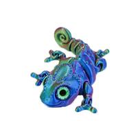 3D Spausdintos Chameleono Figūrėlės Daugiašakės Judančios Imituotos Akys Namų Aksesuarams Vaikų Dovanai Svetainės Dekoravimui